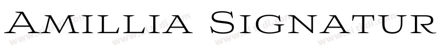 Amillia Signature Re字体转换